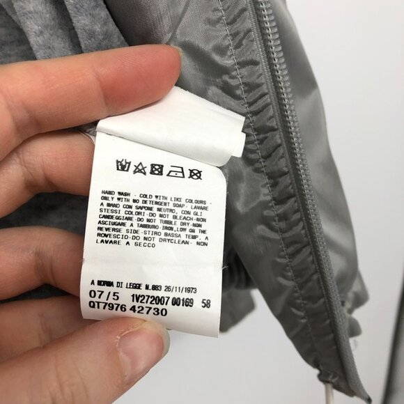 Versace Sport  silver hooded windbreaker cropped drawstring hem womens SP - Picture 5 of 15